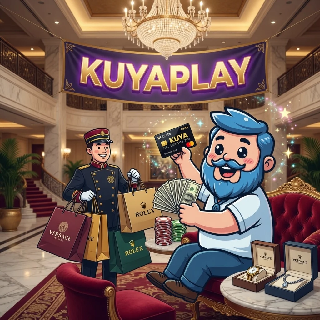 Wide banner showing the KuyaPlay eagle emblem centered on a deep navy background with subtle light rays emanating outward, conveying trust, strength, and transparency